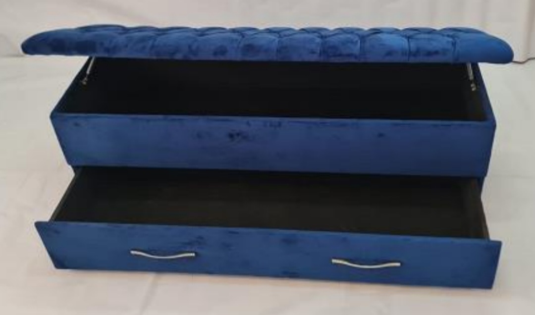 Button Blanket/Linen Box with Draw